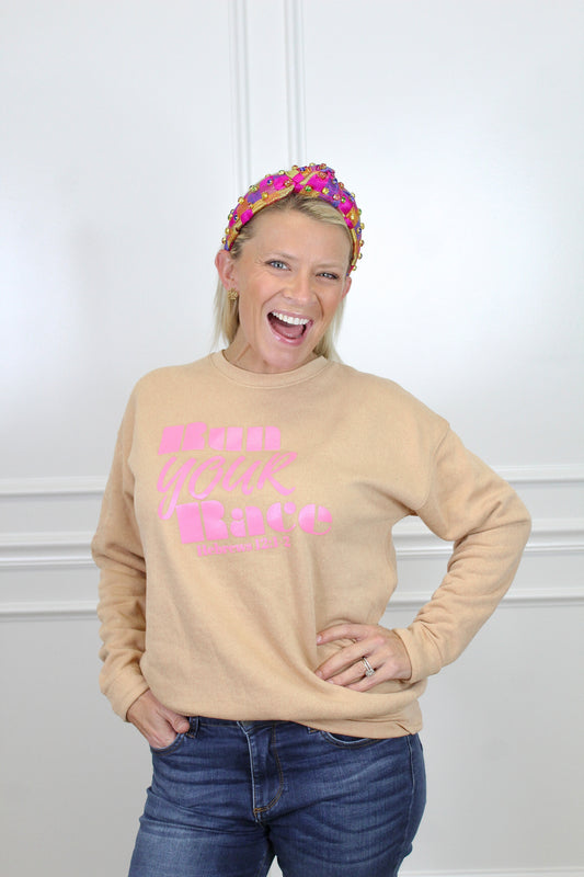 Run Your Race Crewneck